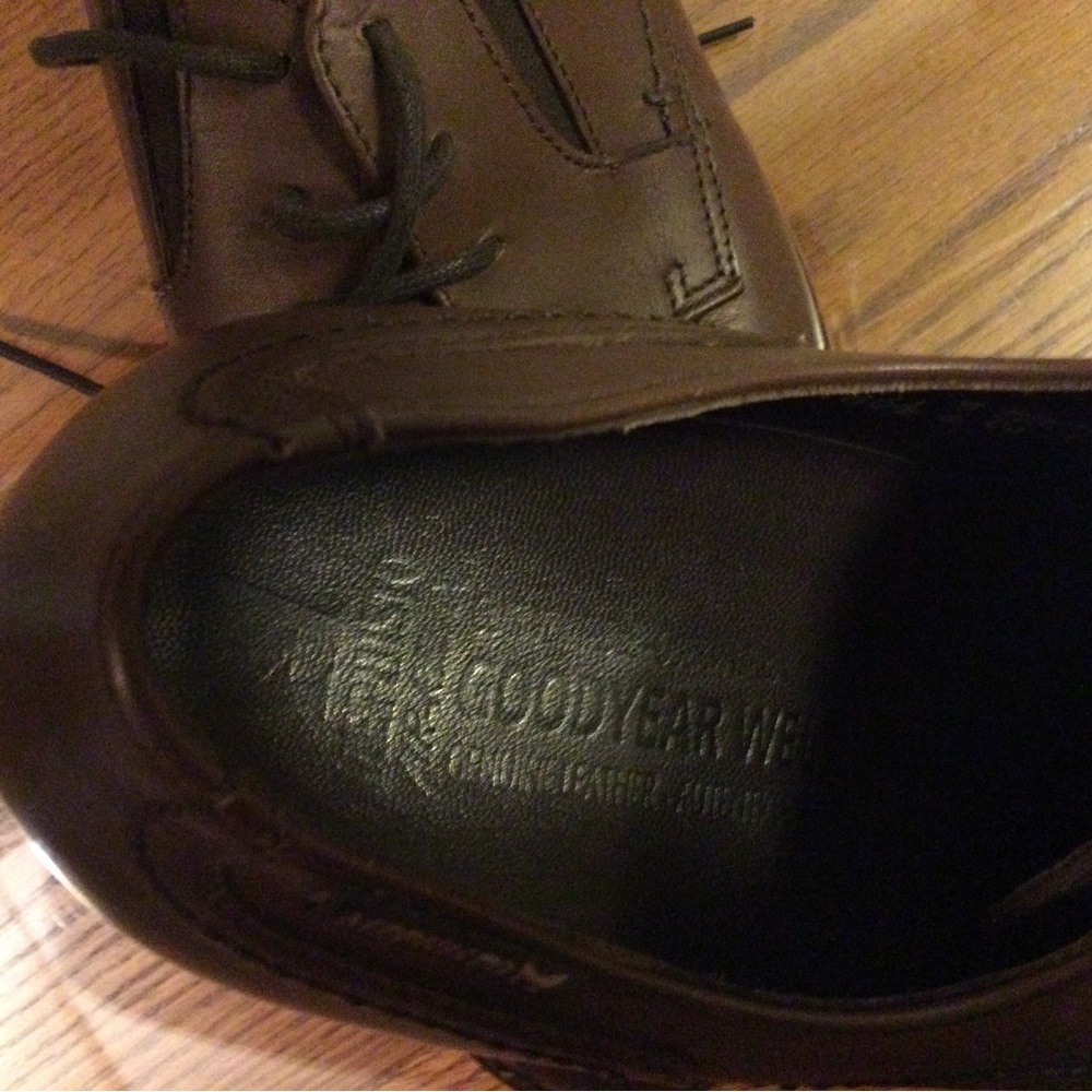 Mephisto Men's Dark Brown Leather Oxfords - Picture 5 of 7
